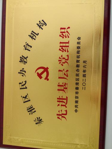 秦淮区民办教育机构先进基层党组织