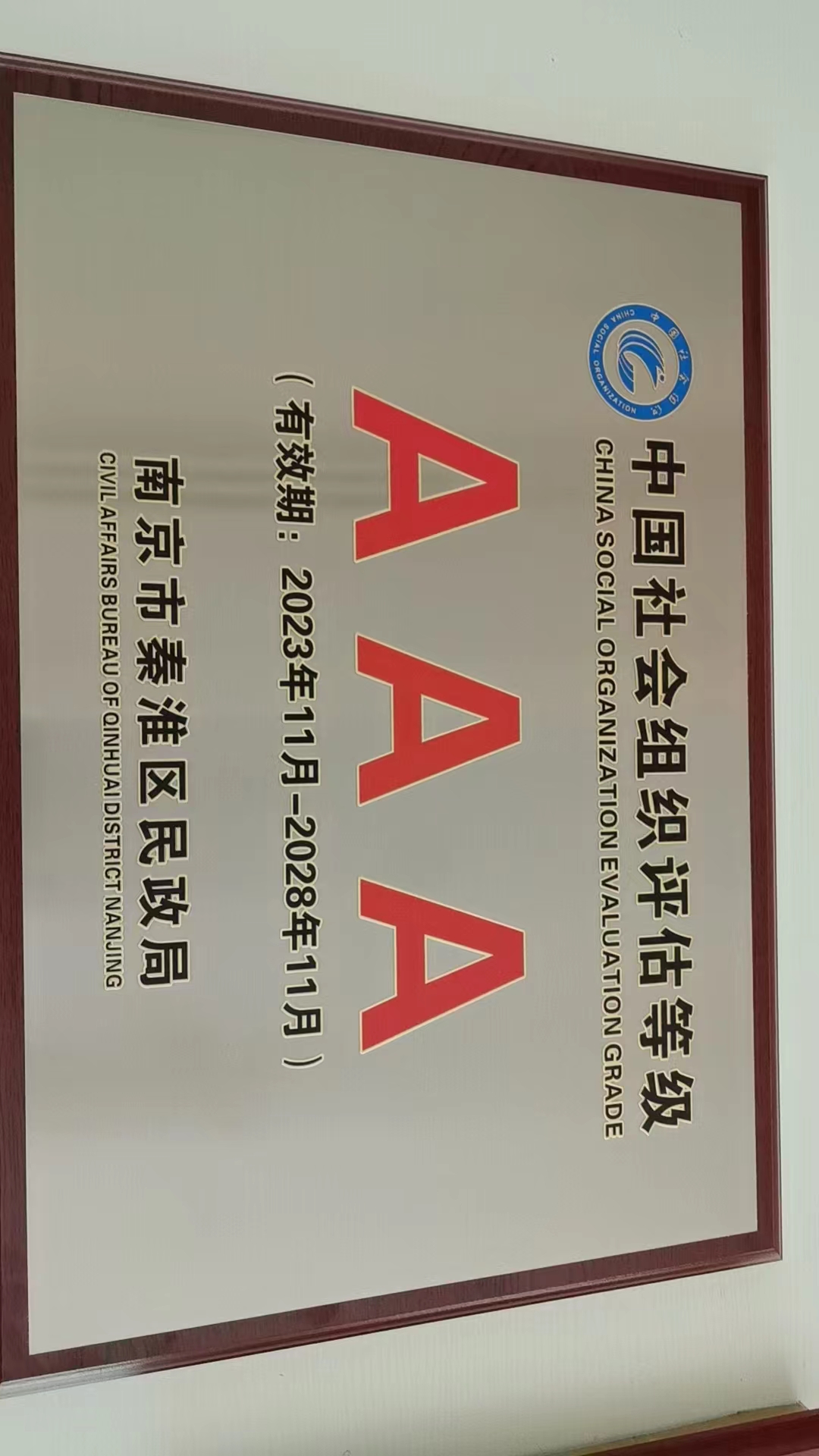 中国社会组织评估等级3A级